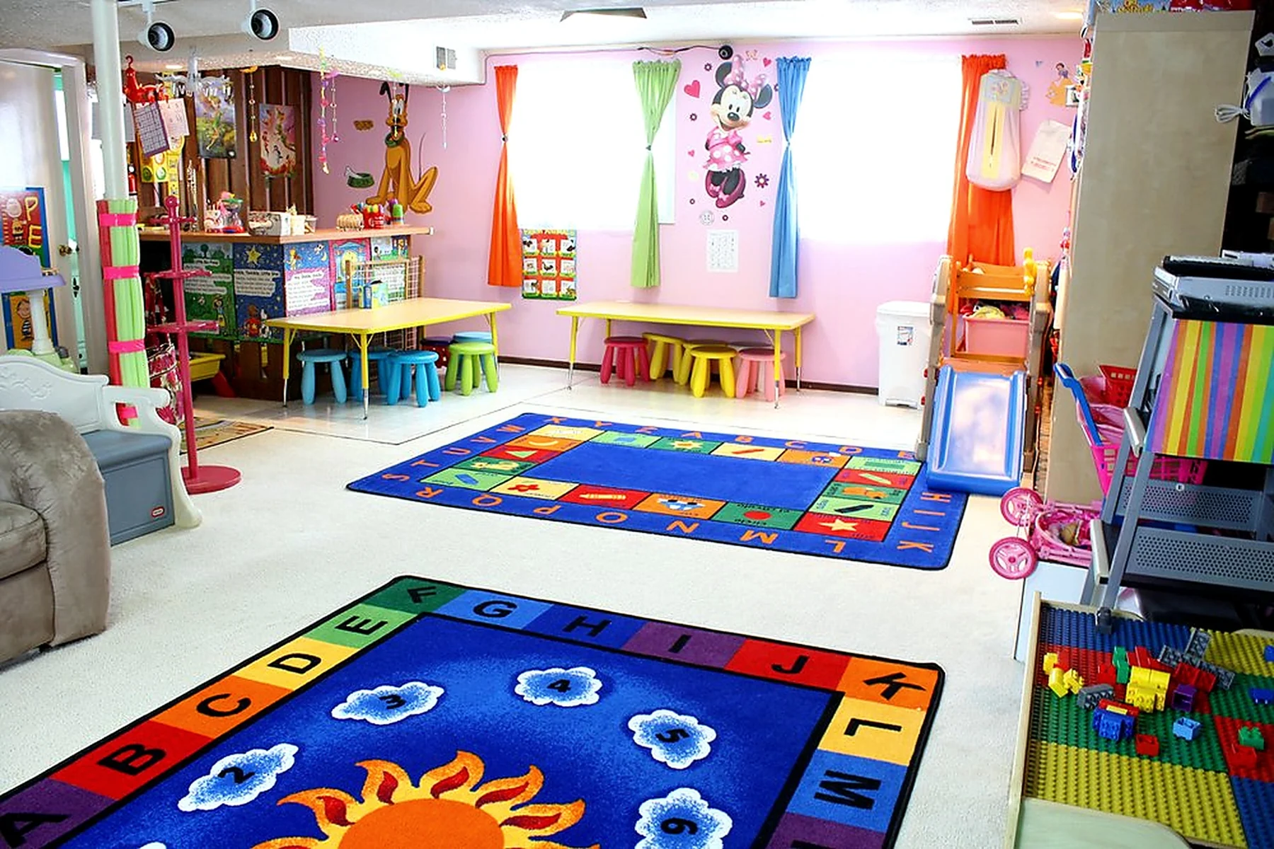 Bright learning and activity room at Patricia's Daycare